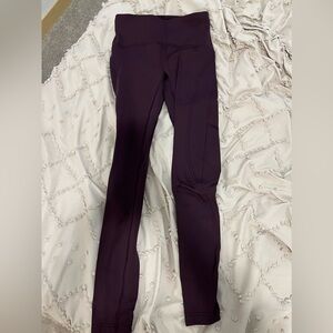 Lululemon full length fleece lined leggings size 6